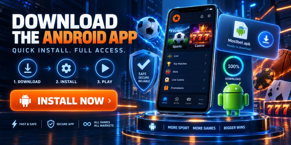 Мостбет Android: скачать APK и установить без лишних сбоев